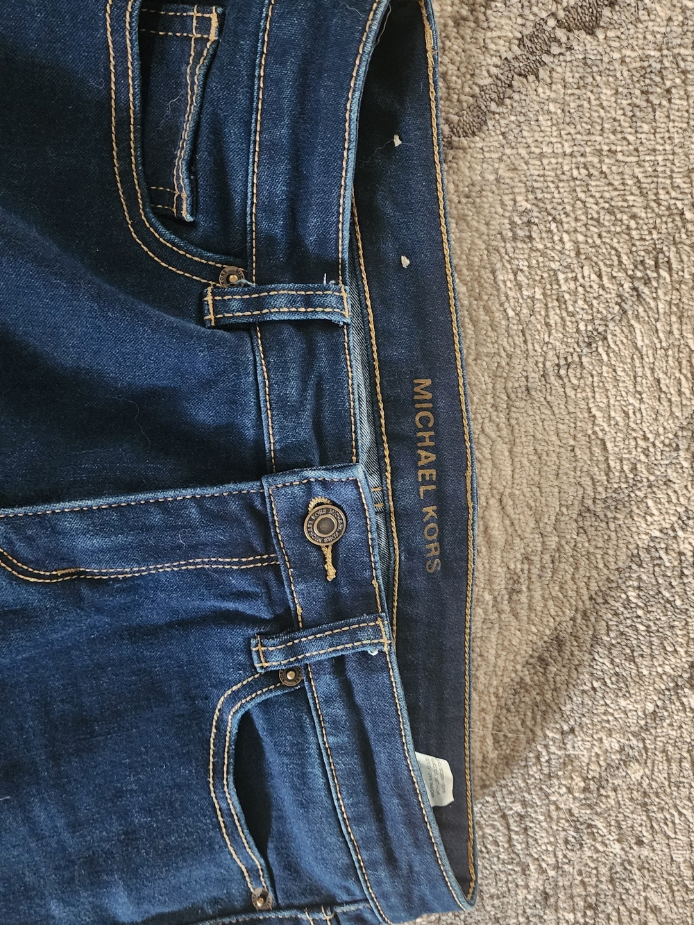 Michael Kors Skinny Jeans - Dark Blue Denim - Picture 15 of 16